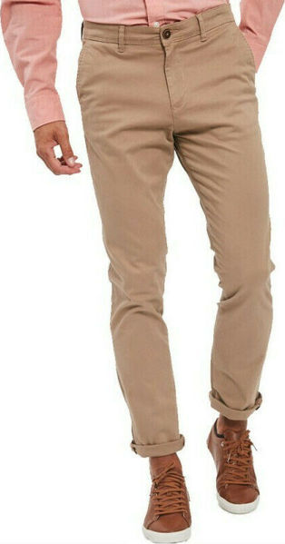 Εικόνα της JACK AND JONES ΠΑΝΤΕΛΟΝΙΑ 96% COTTON DARK CAMEL (12165150)