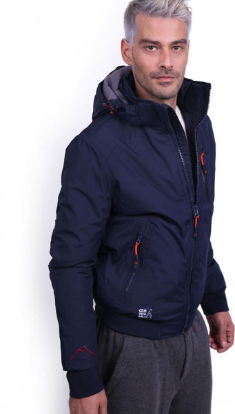 Εικόνα της ICE TECH BOMBER ME ΚΟΥΚΟΥΛΑ G621 NAVY